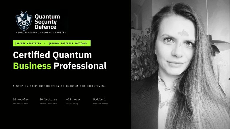 Certified Quantum Business Professional bootcamp brochure cover