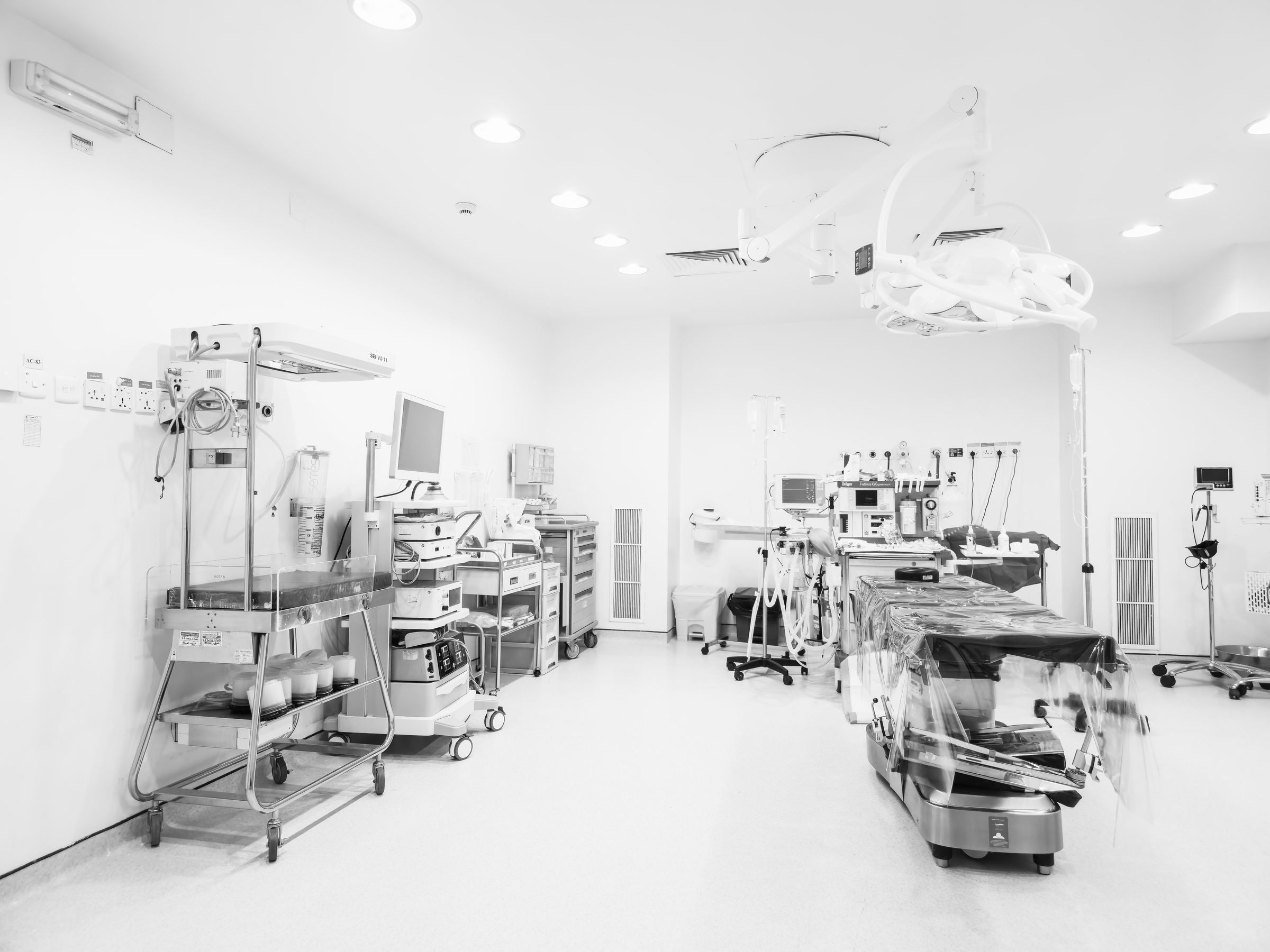 An empty hospital operating theatre