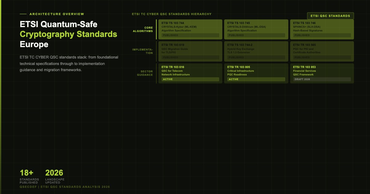 ETSI quantum safe cryptography standards TR 103 619 TS 119 312 TS 103 744 guide for European organisations