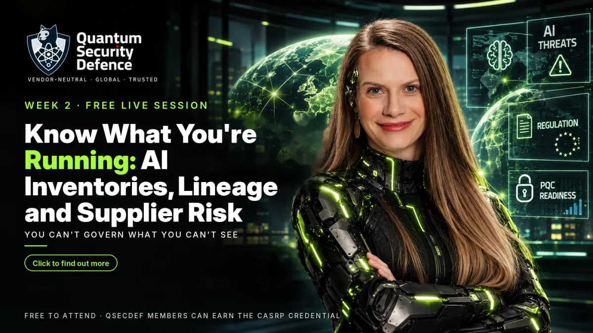 Week 2: Know What You're Running: AI Inventories, Lineage and Supplier Risk
